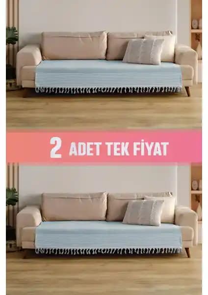 Vagonik Sofia Oturma Alanını Koruyan Pamuklu Koltuk Örtüsü - Şık ve Çok Amaçlı Kullanım