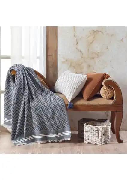 Vagonik Zigzag Pamuklu Koltuk Şalı: Dayanıklı ve Şık Oturma Dekorasyonu Ürünü