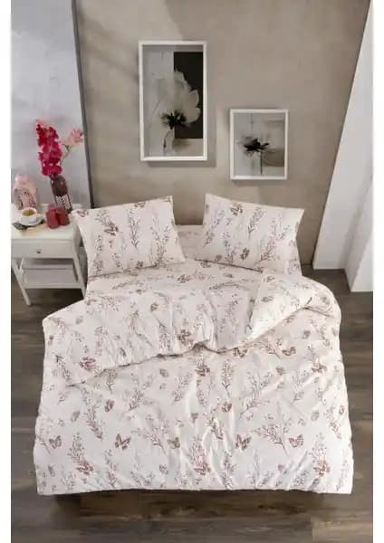 Valezium Başak Çift Kişilik Desenli Nevresim Takımı Modern ve Dayanıklı Tasarım