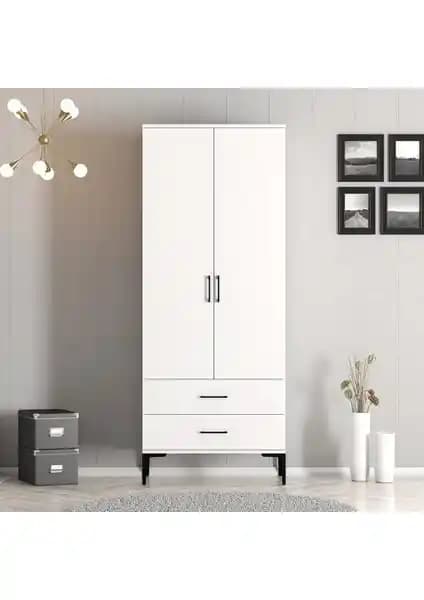 Variant Mobilya Kumsal 2 Kapılı Gardrop Modern Tasarım ve Dayanıklı Depolama Çözümü