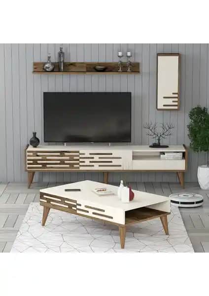Variant Mobilya Valensiya TV Ünitesi ve Orta Sehpa Takımı Modern ve Dayanıklı Tasarım
