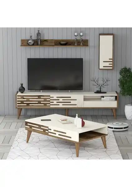 Variant Mobilya Valensiya TV Ünitesi ve Orta Sehpa Takımı Modern ve Dayanıklı Tasarım