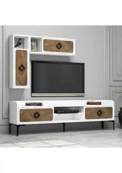 Variant Samba TV Ünitesi Beyaz Modern Tasarım ve Dayanıklılık Özellikleri