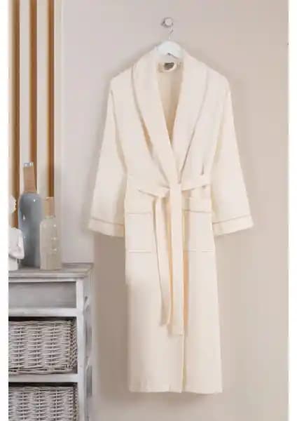 Varol Dama Serisi Şal Yaka Pike Bornoz Sabahlık: Yüksek Kalite Pamuk, Şık ve Dayanıklı Ev Giyim Ürünü