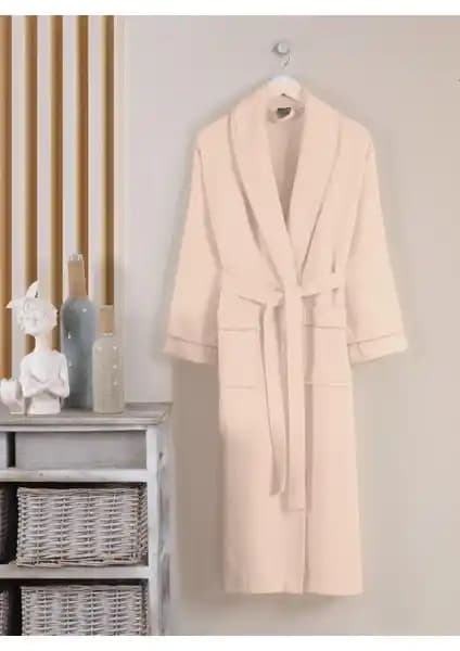 Varol Dama Serisi Şal Yaka Pike Bornoz Sabahlık, Yüksek Kalite ve Şıklık Sunan Ev Giyim Ürünü