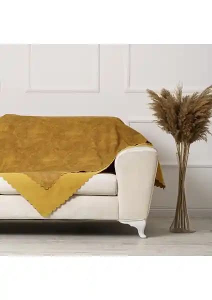 Velerde Home Vessel Çift Taraflı Koltuk Örtüsü Şalı Modern ve Dayanıklı Tasarım