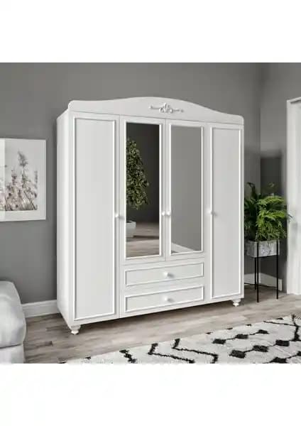 Venatto Romantic XL Aynalı Dolap: Şık ve Fonksiyonel Geniş Depolama Çözümü