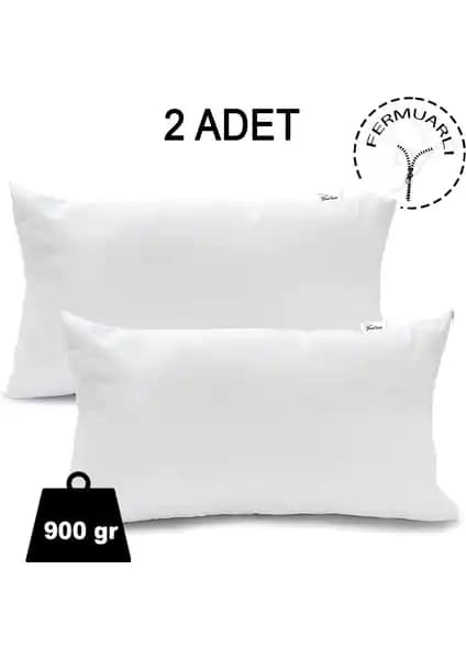 Vionel Home 2 Adet Fermuarlı Antialerjik Yastıklar Konfor ve Sağlık için Uygun Seçenek