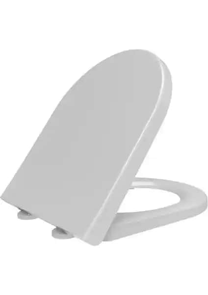 Visam Mimoza Yavaş Kapanan Beyaz Klozet Kapağı: Estetik ve Güvenlik Bir Arada