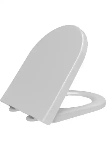 Visam Mimoza Yavaş Kapanan Beyaz Klozet Kapağı: Estetik ve Güvenlik Bir Arada