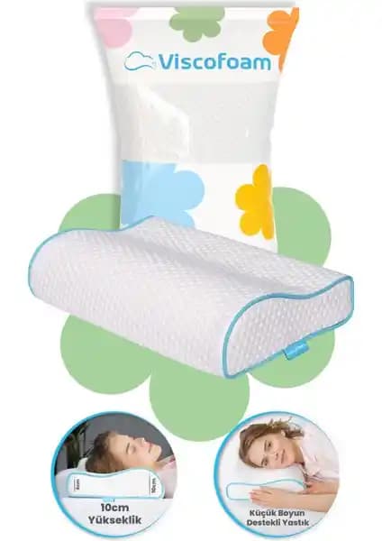 Viscofoam Küçük Boyun Destekli Ortopedik Yastık ile Sağlıklı ve Konforlu Uyku Deneyimi