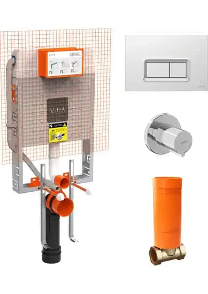 VitrA Gömme Rezervuar Seti: Modern Tasarım ve İşlevselliğin Birleşimi