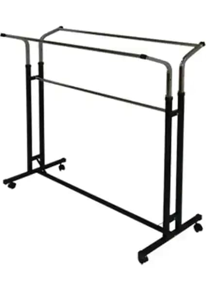 Vitrin Raf Tekerlekli Çift Taraflı Stand Askılık: Dayanıklı ve Çok Yönlü Mağaza Çözümü