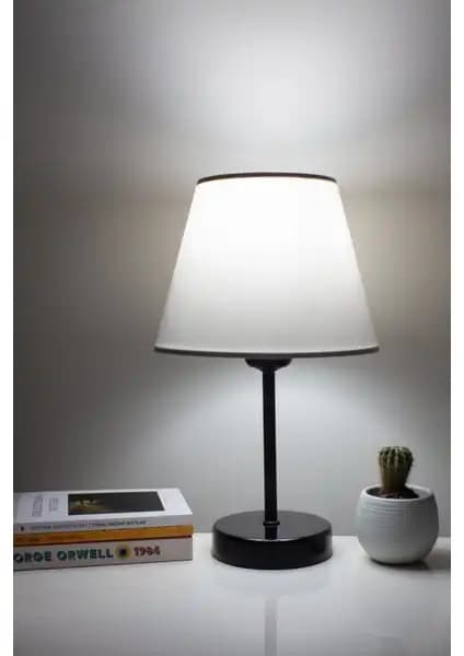 Vivido Abajur Beyaz Modern Yatak Odası Abajur: Şıklık ve İşlevselliğin Buluşması