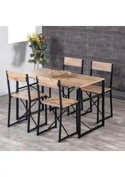 Weblonya Atlantik Mutfak Masası ve Sandalye Takımı: Modern ve Fonksiyonel Tasarım Özellikleri