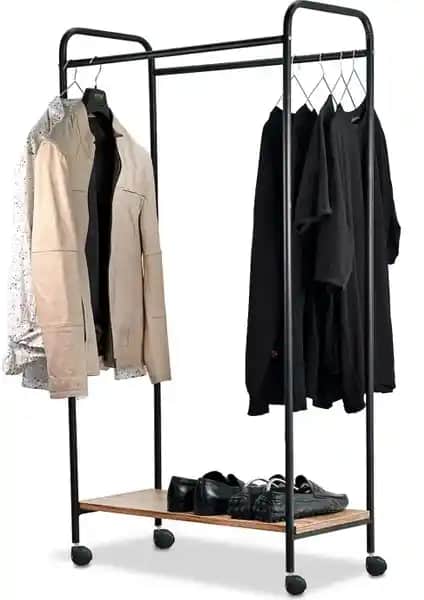 Weblonya Tekerlekli Askılık Ayaklı Elbise Askısı 6080 - Pratik ve Şık Depolama Çözümü