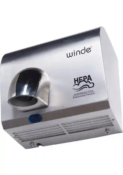 Winde Pw250 2500W Güçlü ve Dayanıklı Paslanmaz Çelik Otomatik El Kurutma Makinesi