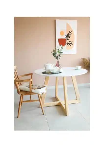 Woodywood Yuvarlak Yemek Masası: Modern Tasarım ve Dayanıklılığıyla Öne Çıkan Seçenek