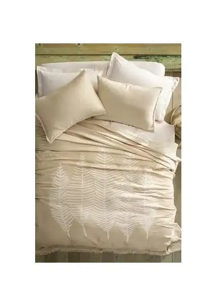 Yataş Bedding Folium Müslin Pike Çift Kişilik Yatak Örtüsü Seti Şıklık ve Konfor Sunar