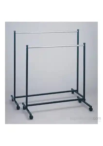 Yerli Üretim Tekerlekli Tek Katlı Elbise Askılığı ile Düzenli ve Pratik Depolama