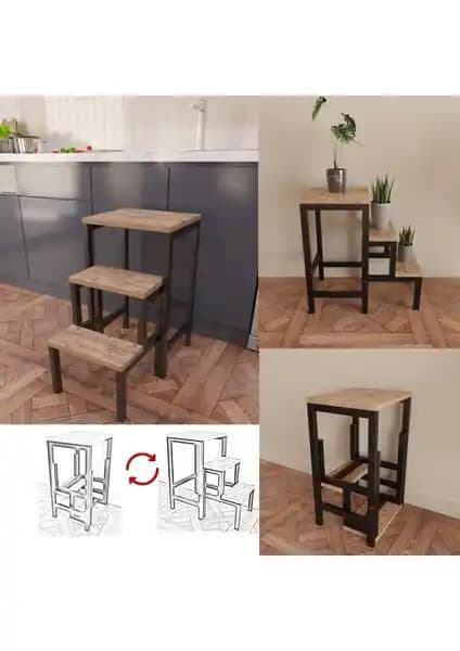 Yüceer Home Çok Amaçlı Katlanır Merdiven: Modern Tasarım ve Çok Fonksiyonluluk