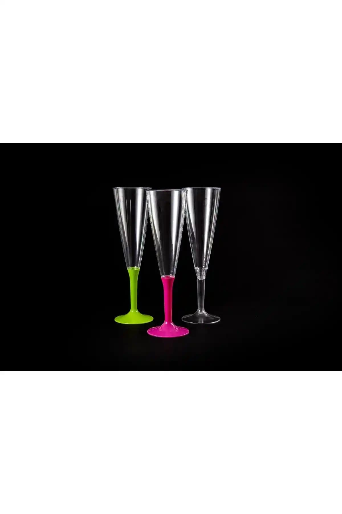 14'lü Mika Kristal Görünümlü Kullan-At Şampanya Kadehleri Pratik ve Estetik Tasarım