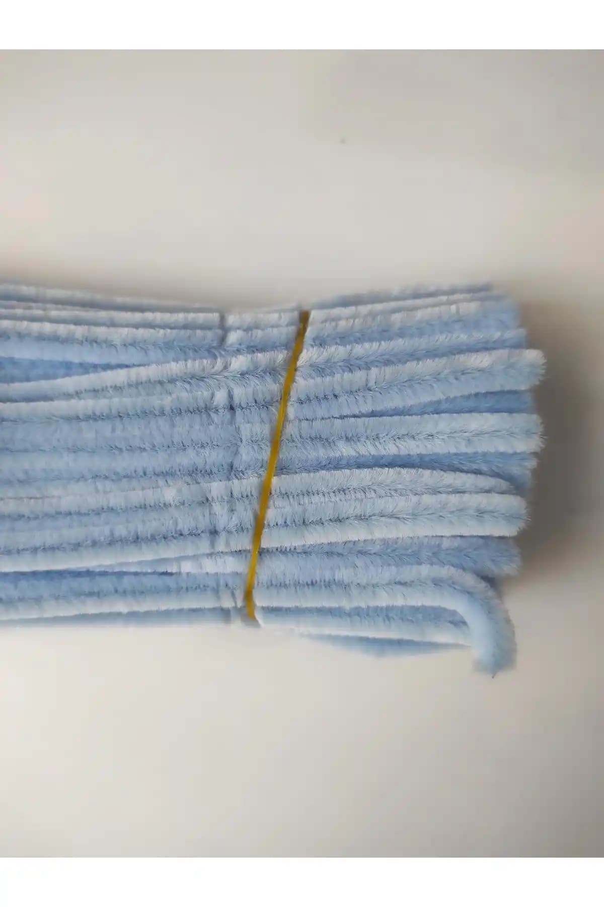 Açık Mavi Şönil 25 Adet: El İşleri ve Dekorasyon İçin Yüksek Kaliteli Malzeme