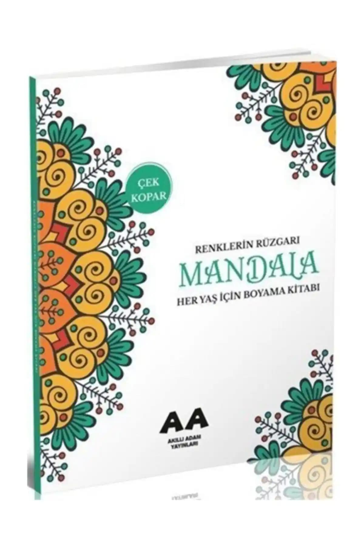 Akıllı Adam Mandala Renklerin Rüzgarı: Her Yaş İçin Renkli ve Yaratıcı Boyama Kitabı