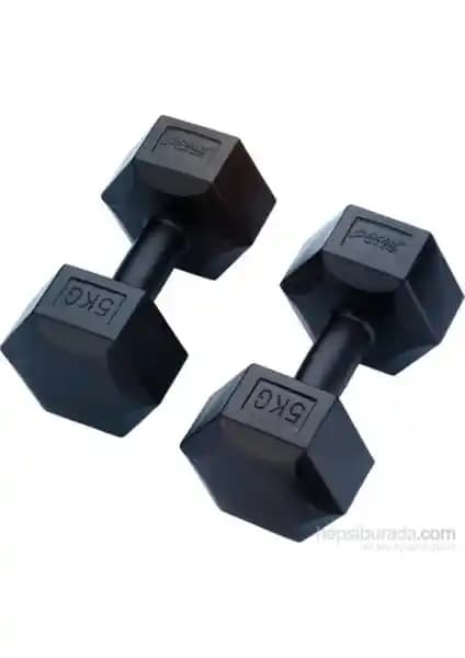 Altis DS 80 Köşeli Dambıl Seti 2 x 5kg Dayanıklı ve Ergonomik Fitness Ekipmanı