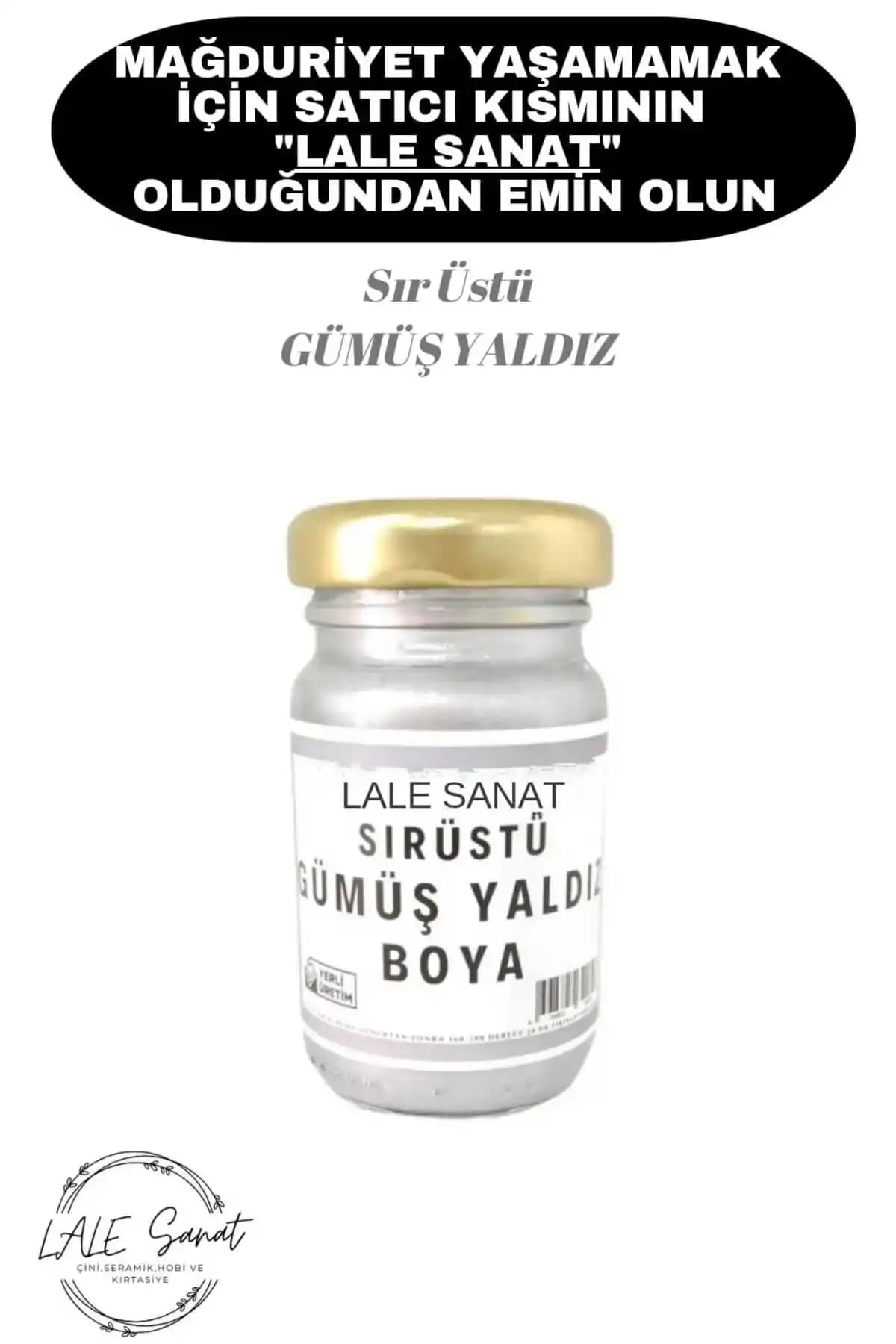 ArtElegant Sır Üstü Gümüş Yalız Boya ile Zarif ve Parlak Dekoratif Çalışmalar