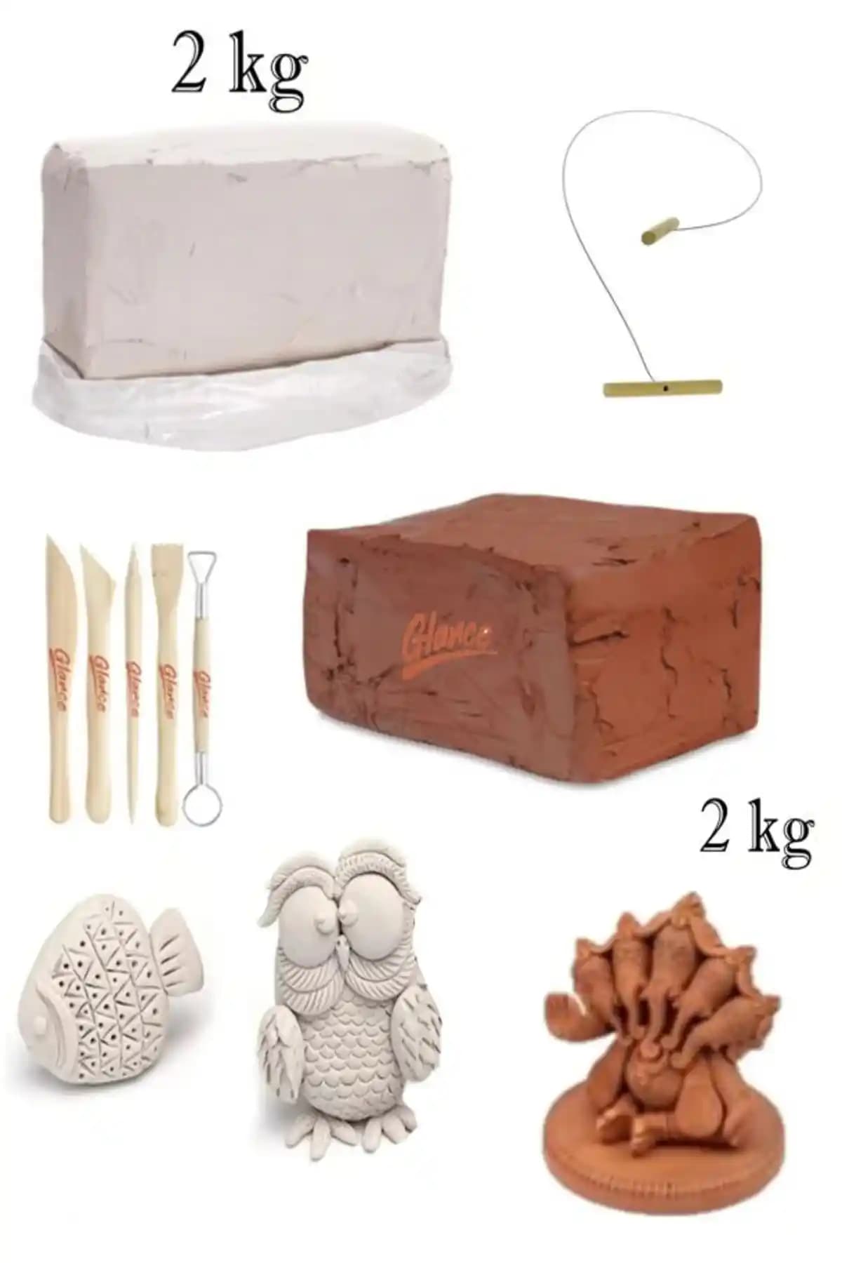 ArtTone Doğal Kırmızı Kil Seramik Çamuru ile Yaratıcılığınızı Geliştirin ve Çok Yönlü Kullanım İmkanı Sağlayın