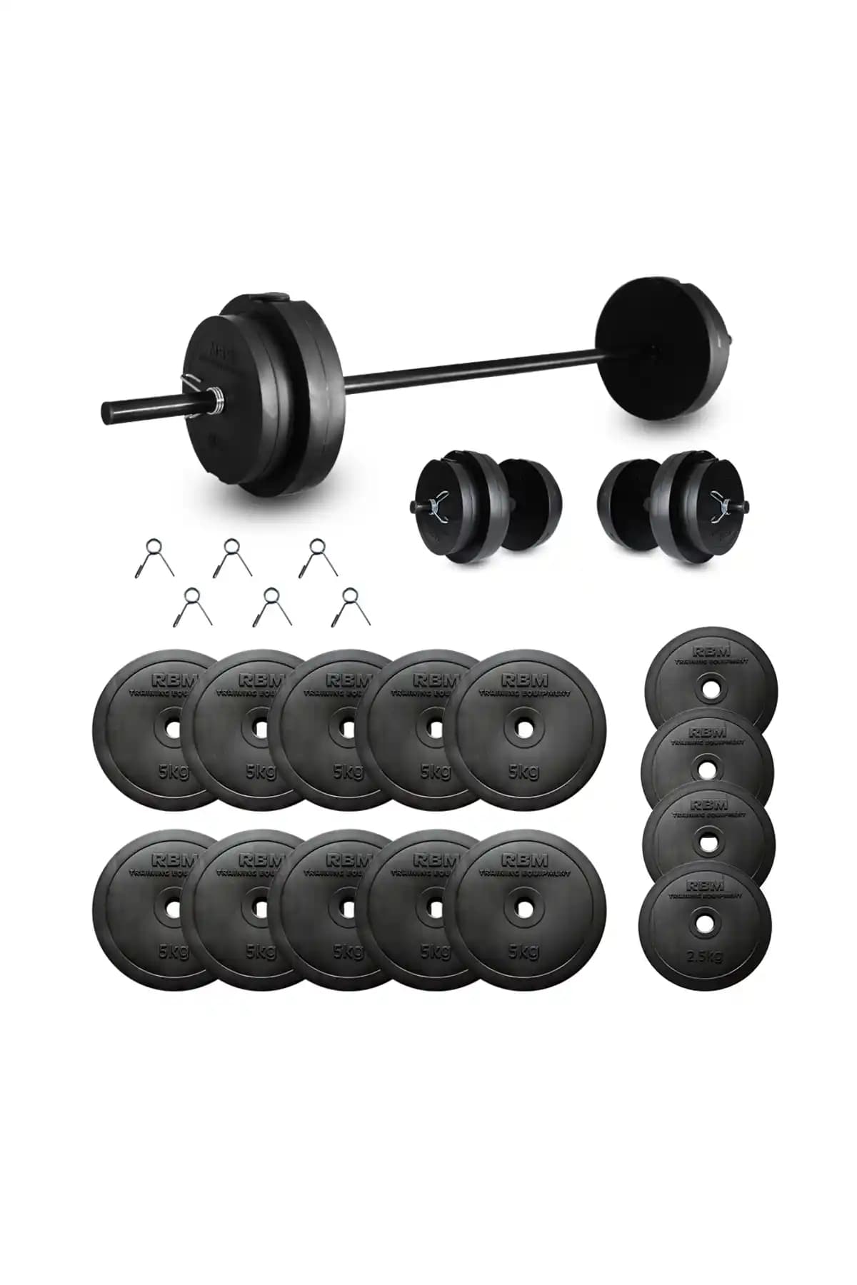 Ayın Sport 65 kg Dambıl ve Halter Seti Profesyonel Sporcular ve Fitness Tutkunları İçin