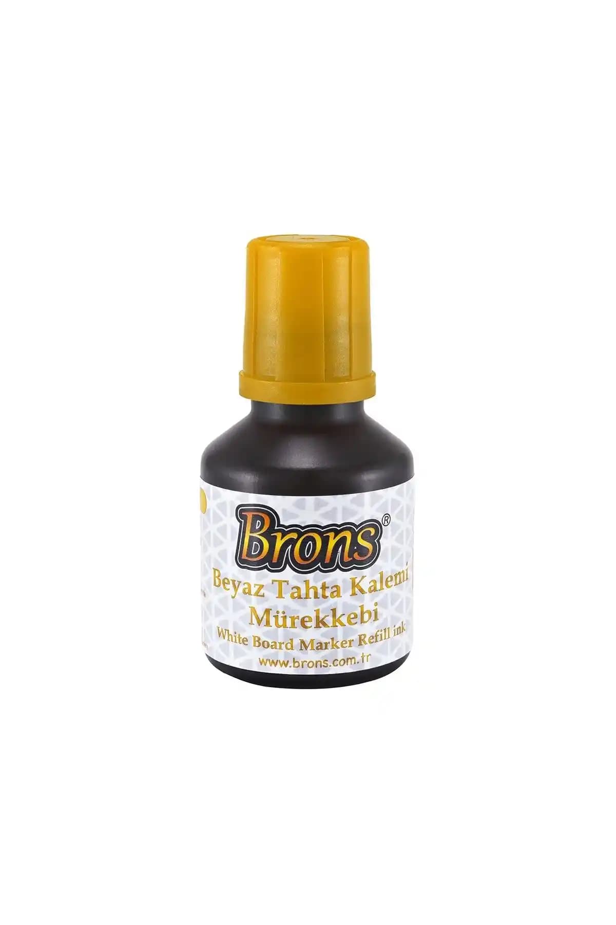Brons Tahta Kalem Mürekkebi Sarı 30 cc - Canlı ve Dayanıklı Renkli Sanat Malzemesi