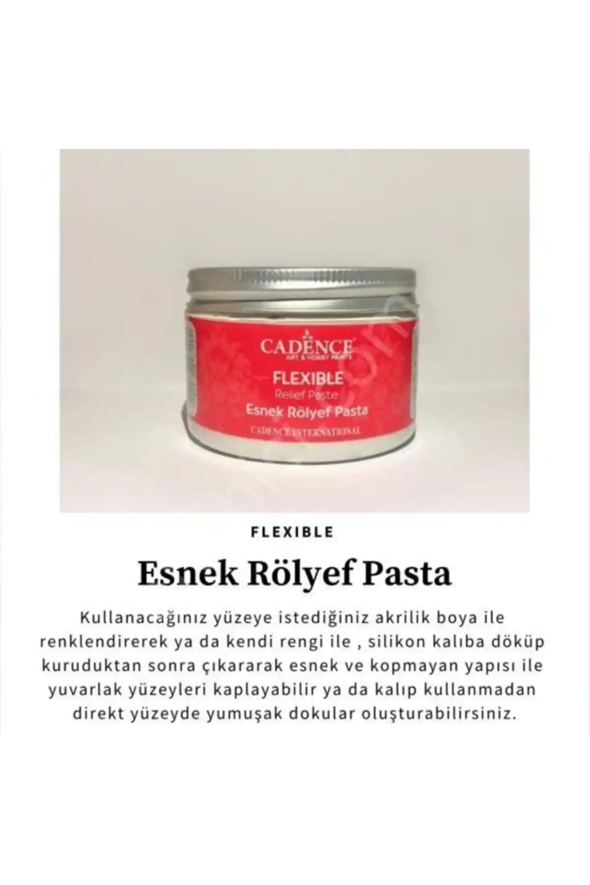 Cadence Esnek Rölyef Pasta: Yaratıcı Sanat ve Dekorasyon Projeleri İçin Dayanıklı Malzeme