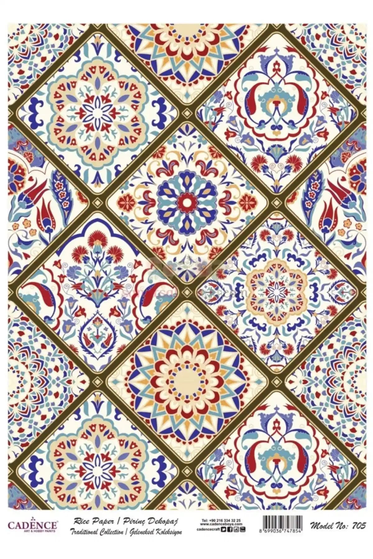 Cadence Pirinç Dekopaj Model 705 Sanat ve Dekorasyon İçin Çok Renkli Malzeme
