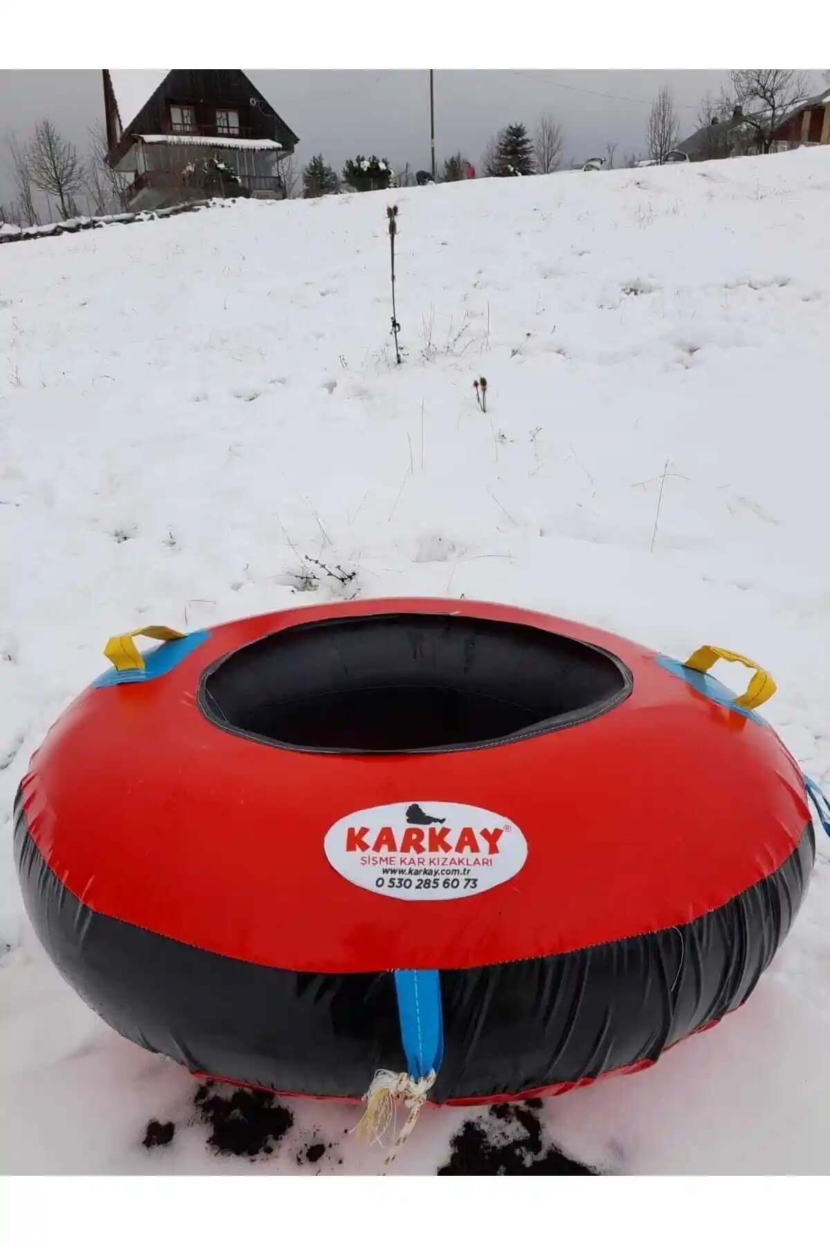 Çizmeli Kedi Karkay Şişme Kar Kızağı: Güvenli ve Dayanıklı Kış Eğlencesi Aracı