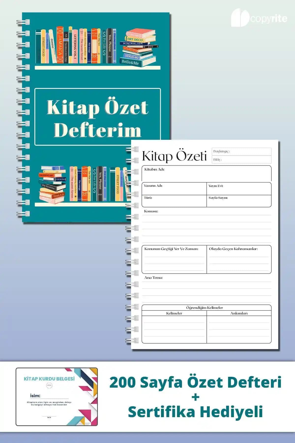Copyrite Kitap Okuma Özet Defteri İncelemesi ve Kullanım Avantajları