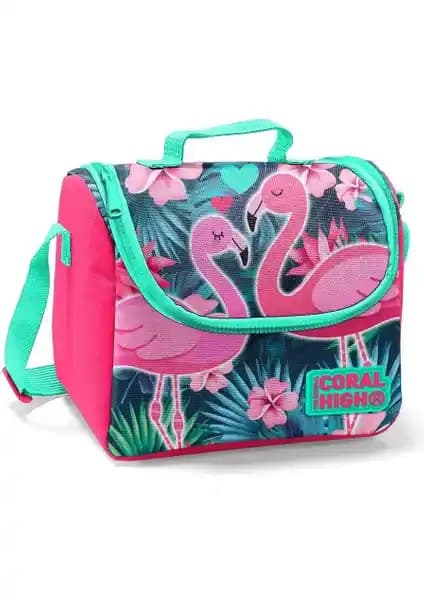 Coral High Kids Neon Mercan Termo Beslenme Çantası Çocuklar İçin Fonksiyonel ve Şık Tasarım