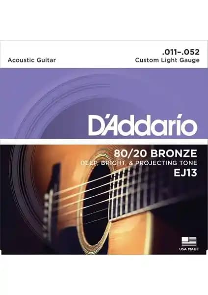 D'Addario Ej13 011-052 Akustik Gitar Teli: Yüksek Ses Kalitesi ve Dayanıklılık