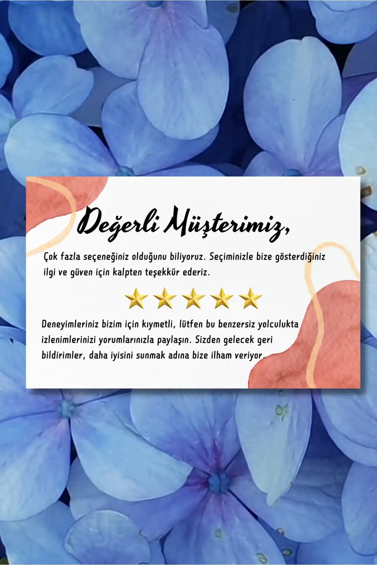 Değerli Müşteri İçin Renkli Teşekkür Kartları: Zarafet ve Anlam Bir Arada