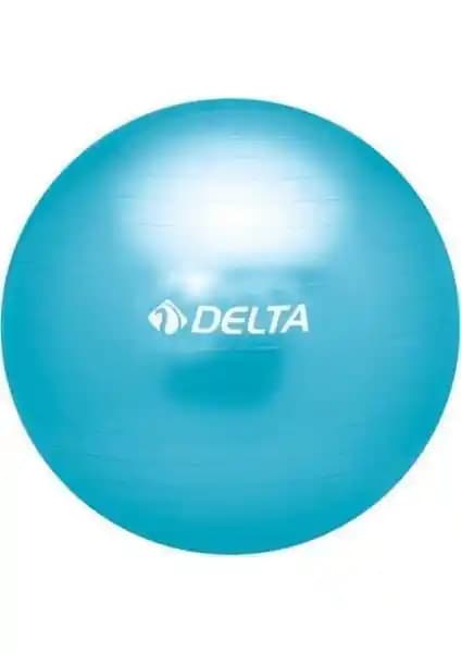 Delta 65 cm Dura-Strong Deluxe Mavi Pilates Topu ile Evde Sağlıklı ve Fonksiyonel Egzersizler