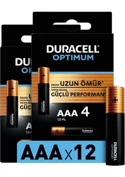 Duracell Optimum AAA Alkalin Pil: Uzun Ömürlü Güç ve Güvenilirlik Sunan Yenilikçi Pil
