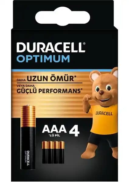 Duracell Optimum AAA Pil: Uzun Ömürlü ve Güçlü Elektronik Cihaz Pil Çözümü