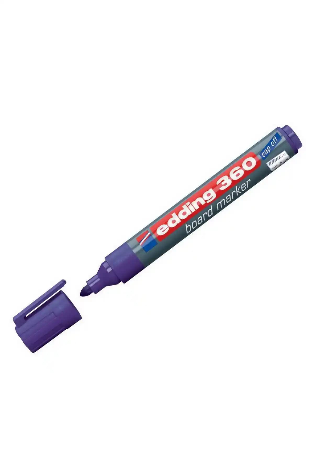 Edding 360 Beyaz Tahta Kalemi Mor: Renkli ve Dayanıklı Yazım Deneyimi İçin Uygun