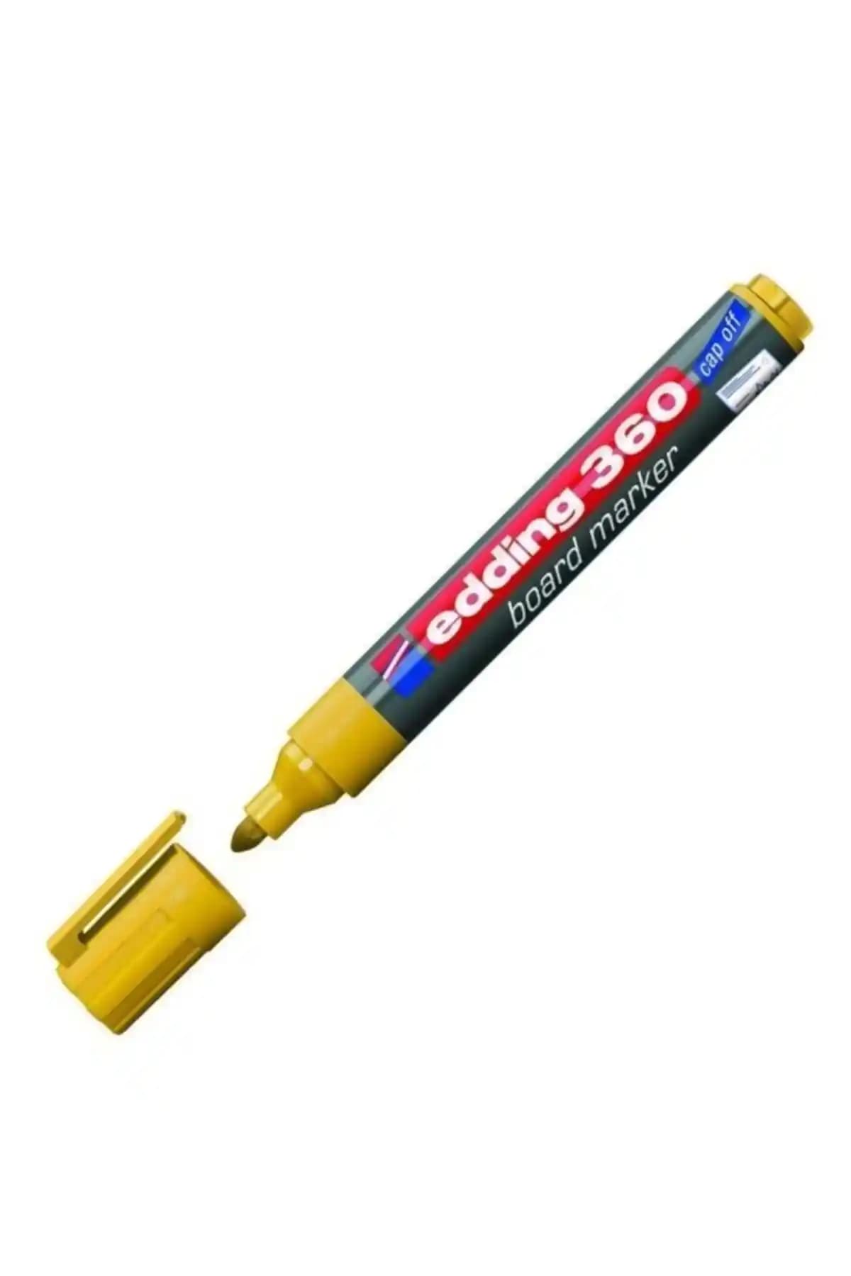 Edding Sarı Beyaz Tahta Kalemi 360: Canlı Renkler ve Yüksek Kaliteyle Sunumlarınızı Güçlendirin