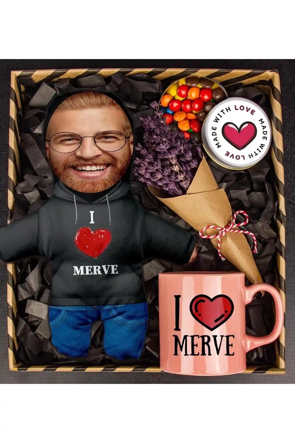 Ejoya Sevgiliye Özel Peluş Oyuncaklı Hediye Kutusu Renkli Tasarımıyla Sevgi İfadesi