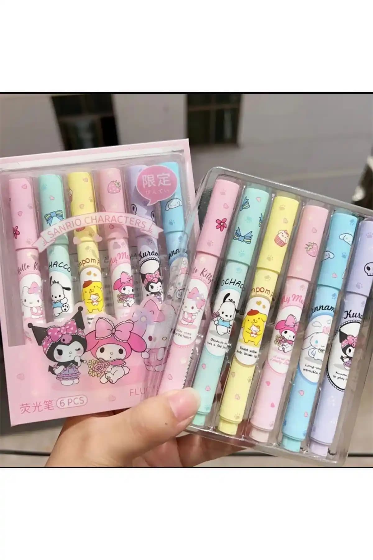 Facnspt Kawaii Sanrio İşaretleme Boyama Kalem Seti: Renkli ve Eğlenceli Sanat Deneyimi