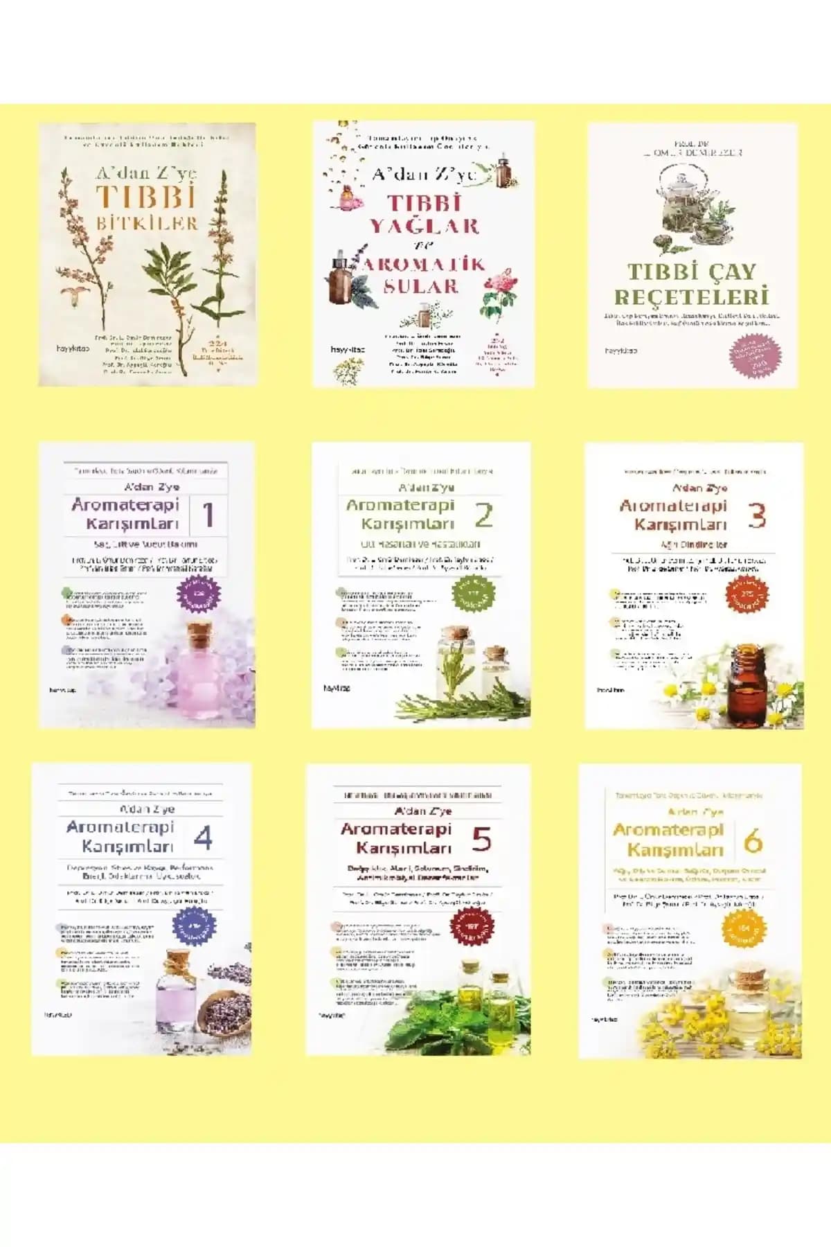 Hayykitap A Dan Z Ye Tıbbi Bitkiler ve Aromaterapi Seti Sağlık ve Güzellikte Doğal Çözümler