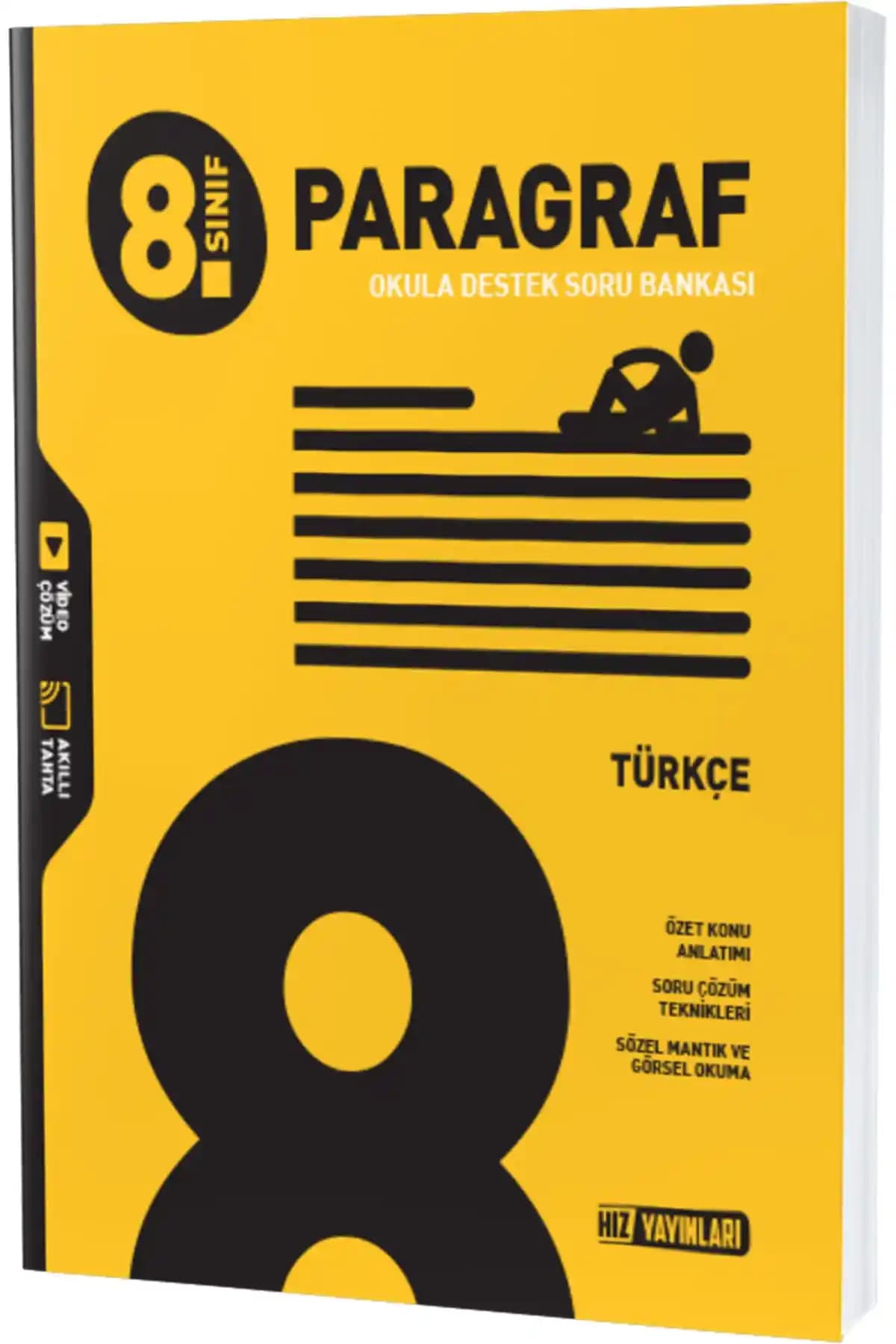 Hız Yayınları 8. Sınıf Türkçe Paragraf Soru Bankası Öğrenciler İçin Güncel ve Kullanışlı Eğitim Kaynağı