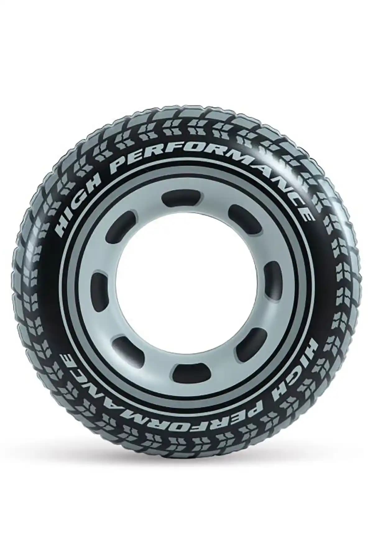 Intex Radyal Simit 91 Cm Siyah Çocuklar İçin Güvenli ve Dayanıklı Yüzme Simidi